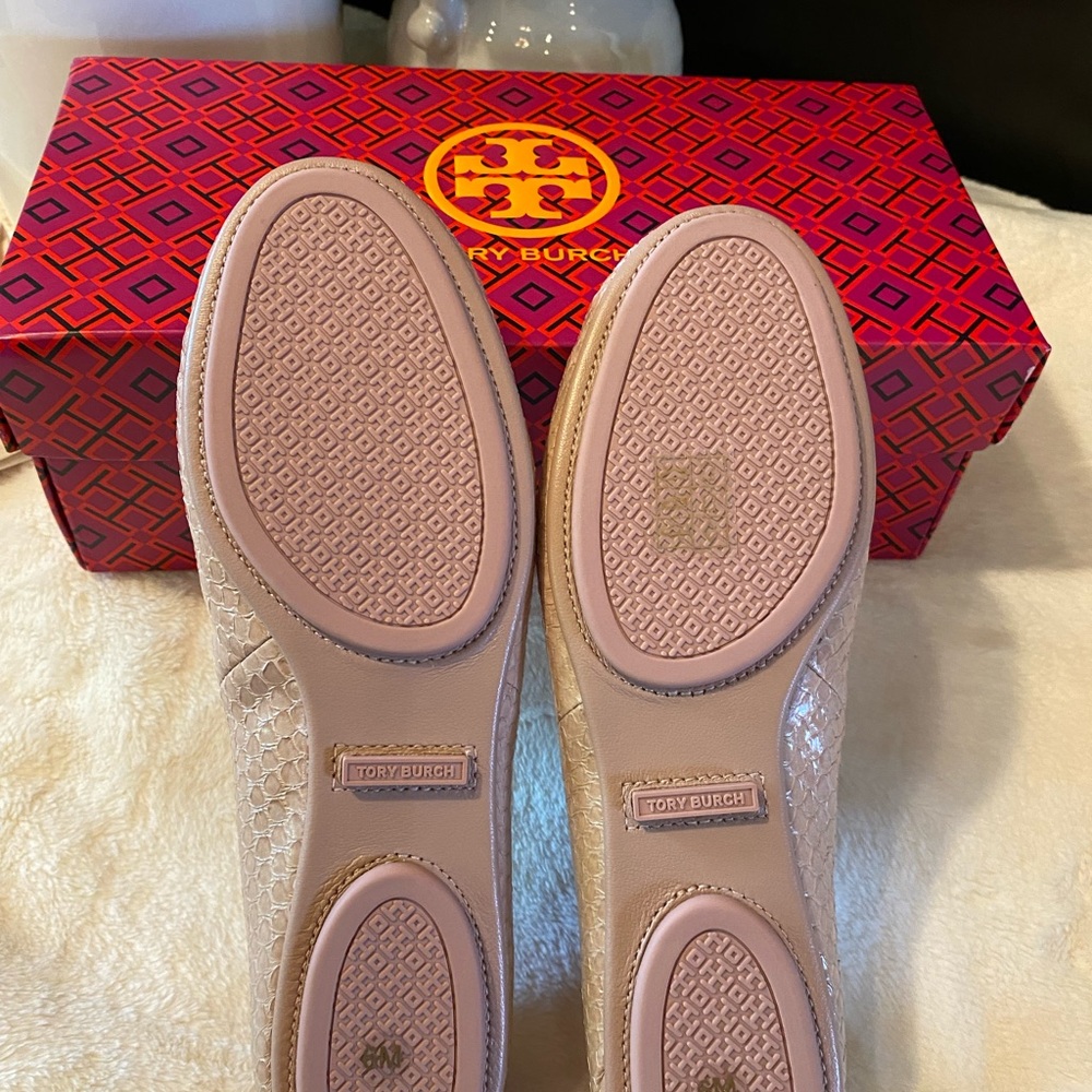 ✨Authentic ✨TORY BURCH MINNIE TRAVEL BALLET - Picture 8 of 10